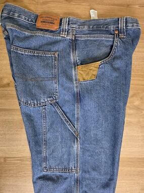 Levi Strauss Signature Gold Contractor Jeans Carpenter Workwear W34 L29